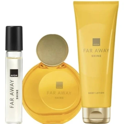 Image of Far Away Shine Gift Set, includes Eau de Parfum 50ml, Body Lotion 125ml and Purse Spray 10ml
