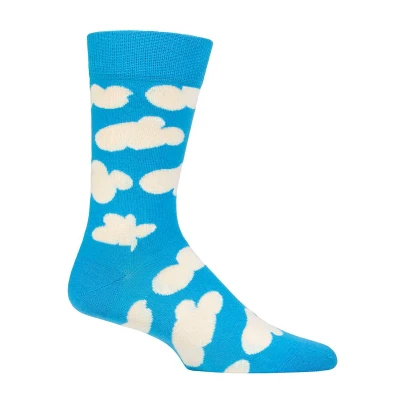 Image of Happy Socks Cloudy SOCK Unisex Socks, Size: 7.5 11.5, Navy