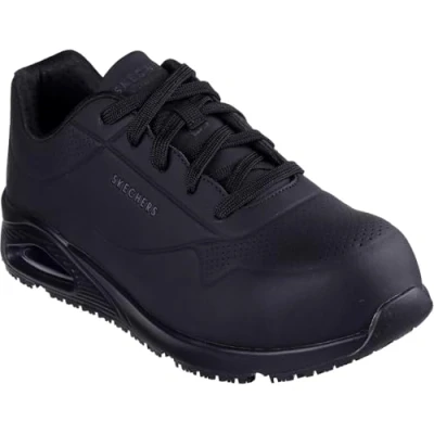 Image of Skechers Men&#039;s Uno SR Doltin Construction Boot, Black, 9.5 UK