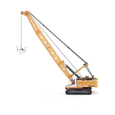 Image of siku 1891, Liebherr cable Excavator, 1:87, Metal/Plastic, Yellow, Scoop opens and closes, Incl. Rotating winch
