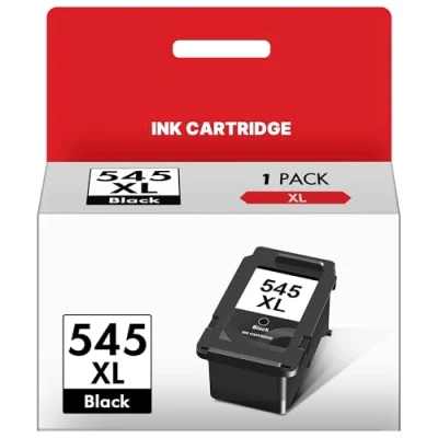 Image of PG 545 545XL Black Ink Cartridge Remanufactured for Canon Cartridges PG545XL Pixma TS3150 TS3300 MG3050 TR4550 TS3350 MG2950 TR4551 TS3100 printer(1 Black)