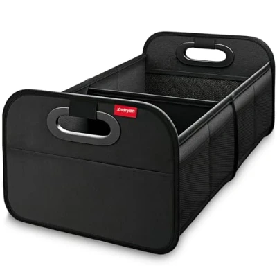 Image of Xndryan Car Boot Organiser, Collapsible Multi Compartment Tidy for Storage Organiser Bag with Reinforced Base And Comfort Handle