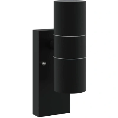 Image of Outdoor Wall Light Black Stainless Steel IP44 Vidaxl