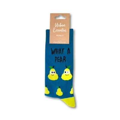 Image of Urban Eccentric Unisex What A Pear Socks Gift 1 Pair Cotton Rich Premium Novelty Gifts