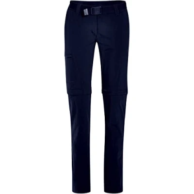 Image of maier sports Women&#039;s Inara Slim Zip Hiking Trousers, Off Outdoor Pants, Trekking Trousers with Detachable Legs, fit