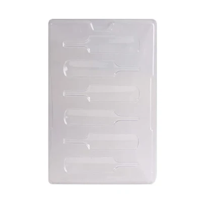 Image of Cacao CHOC093 Cricket Bat Chocolate Mould 6 Cavity, PVC, 17 x 26 1.5 cm