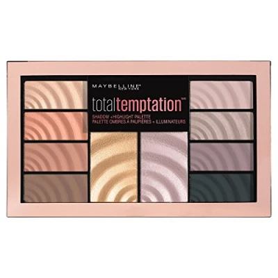 Image of MAYBELLINE Total Temptation Eyeshadow + Highlight Palette 0.42 oz. (9 g)