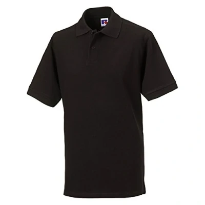 Image of Russell Europe Classic Cotton Pique Polo Black* XL