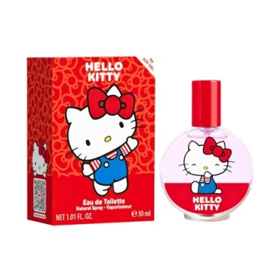 Image of Hello Kitty Eau de Toilette Natural Perfume Spray, Vegan and Dermatologically tested EDT fragrance Spray for Kids, 30ml