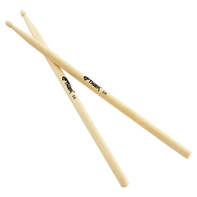 Image of TIGER TDA83 5A Maple Drumsticks with Wooden Tips One Pair
