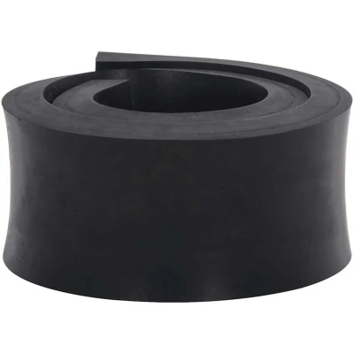 Image of vidaXL Rubber Edge for Snow Plow Black 120x8x2 cm