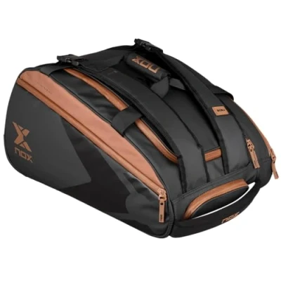 Image of NOX Luxury Open Series Racquet Bag Black/Brown