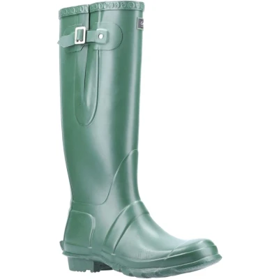 Image of Cotswold Womens Windsor Tall Wellington Boot Green Size 11 (UK Shoe)