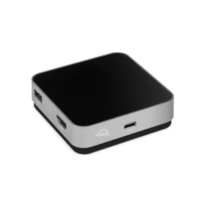 Image of OWC USB C Travel Dock Space Gray, 1x 3.2 Gen 1 Type C, 2x A, HDMI, SD Card Slot