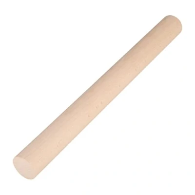 Image of Vogue Wood Rolling Pin 46cm Kitchen Restaurant Chapati Pastry Cooking Baking