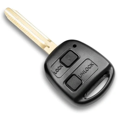 Image of FINTERRY Pilot Remote Control Case Fob Cover Flip Folding Car Key Replacement Compatible with Toyota Auris Avensis Corolla RAV4 Tundra Yaris Avalon Hilux Land Cruiser Prius Sienna Verso 2 Buttons
