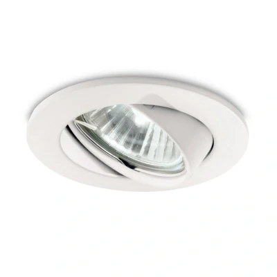 Image of Swing 1 Light Tiltable Recessed Spotlight (3 Pack) White, GU10