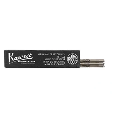 Image of Kaweco D1 Ballpoint Pen Refill Black Pack of 5 0.8 mm