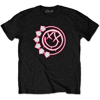 Image of Blink 182 Six Arrow Smile Official Tee T Shirt Mens Unisex (Large) Black