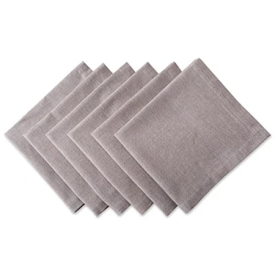 Image of DII CAMZ38695 Stone Solid Chambray, Napkin, Chambray Stone, 6 Piece