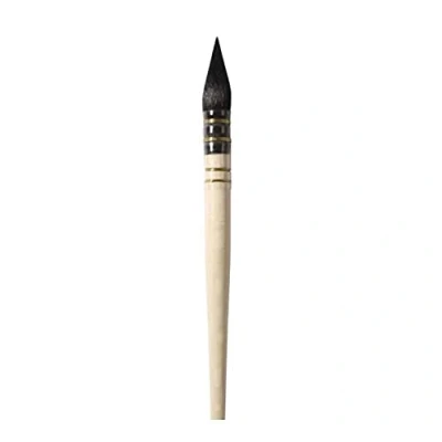 Image of Daler Rowney Aquafine Watercolour Brush, Natural Goat Hair, Short Handle, Pointed Wash, 6