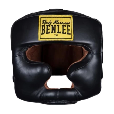 Image of Benlee Rocky Marciano Headguard Full Protection Black, Large/X Large
