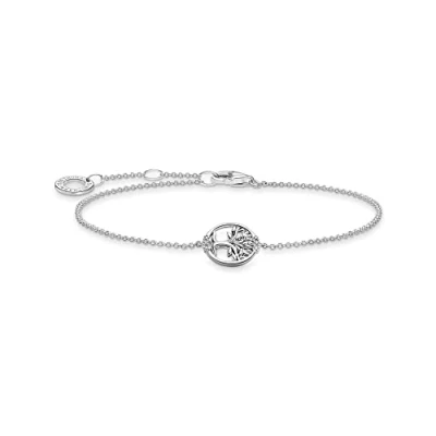 Image of THOMAS SABO bracelet Tree of Love with stones 925 sterling silver A2041 051 14 L19V