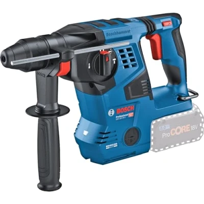 Image of Bosch Professional 18V System Cordless Rotary Hammer GBH 28 C (with SDS Plus, 3.3 J Impact Energy, Vibration Control, Kickback 3 Work Modes)