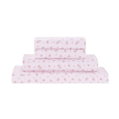 Image of Modern Threads Silky Soft Microfiber and Wrinkle Free Sheets Luxurious Bed Includes Flat Sheet, Fitted Sheet with Deep Pockets, &amp; Pillowcases Blush, Queen