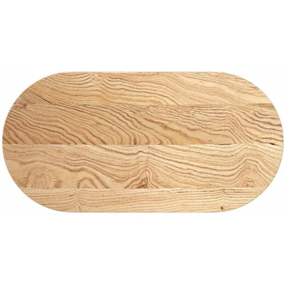 Image of vidaXL Solid Oak Oval Table Top 100x50x2 cm Durable Wood for Coffee, Side, Bar Tables