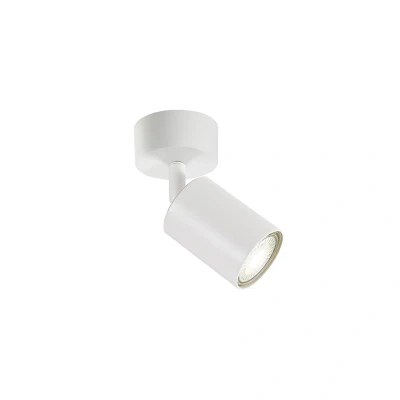 Image of Indoor Single GU10 Ceiling Spotlight White Integral LED