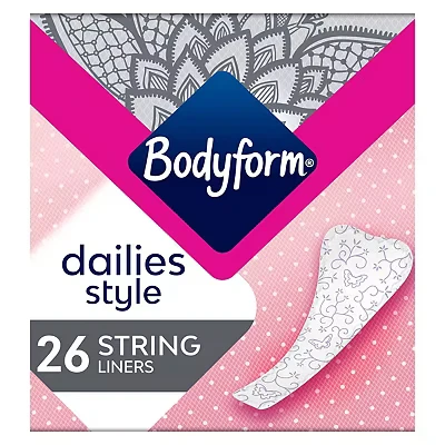 Image of Bodyform Dailies String Panty Liners 26 pack