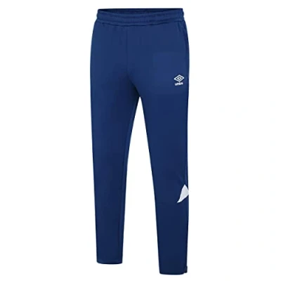Image of Umbro Mens Total Tapered Training Jogging Bottoms (L) (Navy/White)