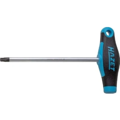 Image of HAZET 828 T27 Torx Profile T 27 Screwdriver with Burnished Tips Chrome Plated