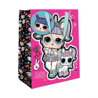 Image of LOL Surprise Doll Present Gift Bag, Birthday Bag for Presents, Childrens Gift, Recyclable Officially Licensed
