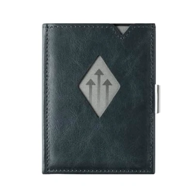 Image of EXENTRI Leather Trifold Multiwallet RFID Blocking w/Stainless Steel Locking Clip and Coin Purse