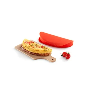 Image of Lékué 250 ml Microwave Omelette Maker, Red