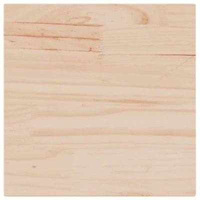 Image of vidaXL Solid Pine Wood Square Table Top Rustic Brown Board for Side Tables Versatile Wooden Tabletop Dining/Living Room