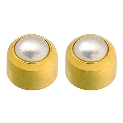 Image of Caflon Official Blu Ear Piecing Studs Gold Pearl (2 Pairs)