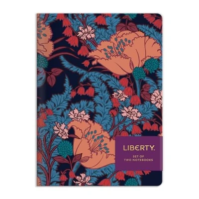 Image of Galison Mudpuppy Liberty Floral Writers Notebook Set: London