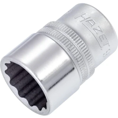 Image of 46806700000, 530066, ASE46806700000, VAG530066 Socket HAZET 900Z 19 DIN3124, ISO2725 1 Chrome Vanadium Steel Knurled