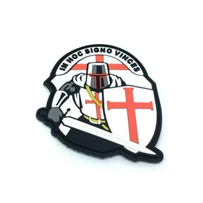 Image of Crusader &#039;in Hoc Signo Vinces &#039; Knights Templar PVC Morale Patch