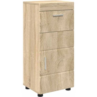 Image of vidaXL Bathroom Cabinet Sonoma oak 37 x 31.5 82 cm Engineered wood