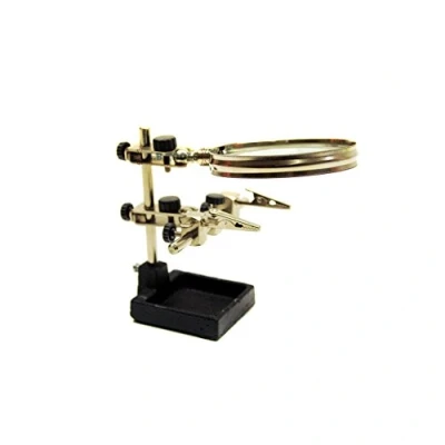 Image of Heavy Duty Helping Hands Magnifier 3.5&quot; Magnifying Glass
