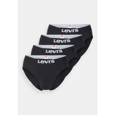 Image of Levi&#039;s MEN Solid Basic Brief 4 PACK Briefs, Men&#039;s, Size: Large, Black