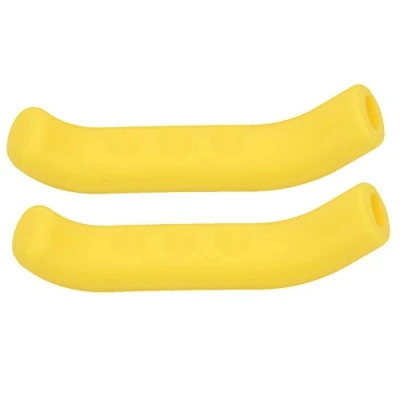 Image of Keenso 2pcs Bicycle Brake Lever Sleeve Grip, Protector Cover Silicone Handle 5 Colors Anti Slip Waterproof Cycling Accessory(Yellow) riding other