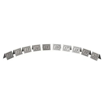 Image of Beaumont Stainless Steel Table Numbers 11 20