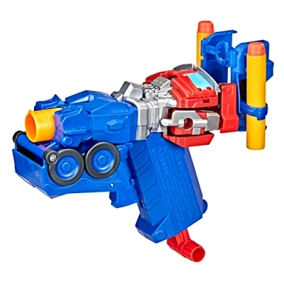 Image of Transformers 2 in 1 Optimus Prime Blaster for the Movie Rise of Beasts, 6 Years and Above, 17.5 cm