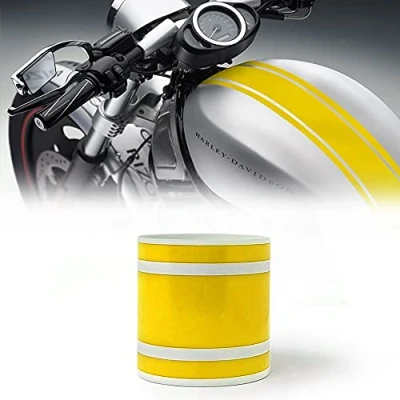 Image of Stripes Bike R Triple for Motorcycle, Yellow