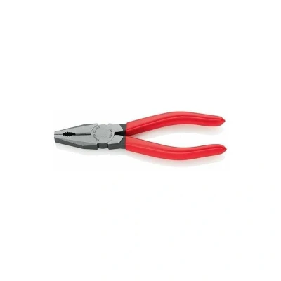 Image of Knipex Combination Pliers black atramentized, plastic coated 160 mm (self service card/blister) 03 01 SB